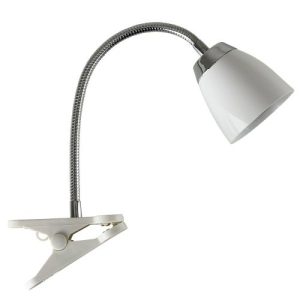 MINI SUN 20653 - HUEY SINGLE WHITE CLIP ON LAMP 6W