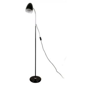KUPPEL BLACK FLEXI NECK FLOOR LAMP