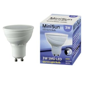 GU10 LED DUSK TILL DAWN SENSOR 3W BULB NEUTRAL WHI