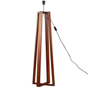 MINISUN BELTANE 4 LEGGED DARK WOOD FLOOR LAMP