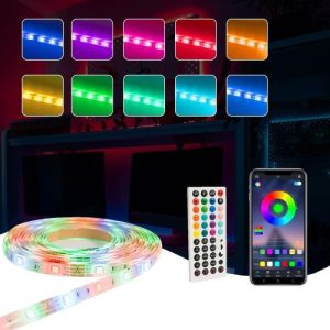 10MTR RBG FLEXIBLE LED STRIP LIGHT WITH REMOTE AND APP CONTROL