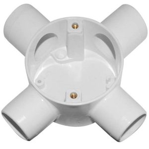 MITA 25MM WHITE 4WAY BOX