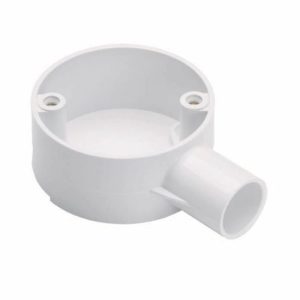 MK 25MM 1WAY TERMINAL BOX WHITE