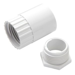 MK 20MM FEMALE ADAPTOR WHITE