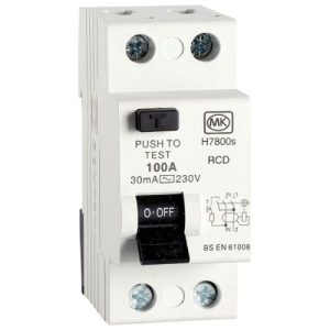 MK 100A 30MA RCD 2 MODULE 2 POLE