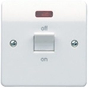 MK 32A D/POLE SWITCH WITH NEON GRAPHITE