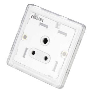 MK MH4381WHIC DIMENSIONS 5A 1 GANG UNSWITCHED SOCKET MODULE WHITE
