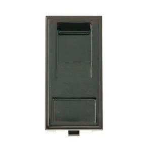 CLICK NEW MEDIA MATT SINGLE MEDIA MODULES RJ45 CAT5E OUTLET MATT BLACK