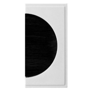 CLICK NEW MEDIA MATT SINGLE MEDIA MODULES 25X50MM BRUSH MOD WHITE/BLACK BRUSH
