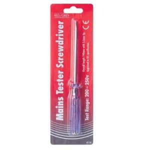 MAINS TESTER SCREWDRIVER 190MM CARDED (2611)