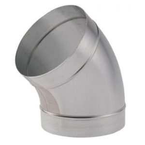 125MM GALV STEEL 45DEG METAL BEND