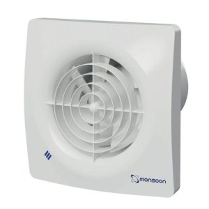 MONSOON IPX5 ZONE.1 4IN QUIET FAN + HUMIDISTAT/TIMER