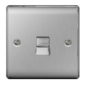 BG NEXUS BRUSHED STEEL MASTER TEL POINT