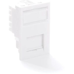 NEWLEC 25 X 38MM CAT.6 WHITE FLOORBOX MODULE