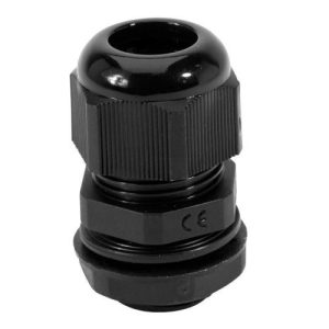 20MM BLACK (6-12MM) COMPRESSION GLAND+LOCK NUT (EACH)