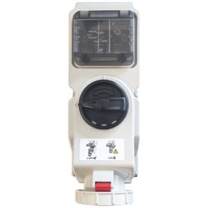 NIGLON 32A 3P+N+E 415V IP67 INTERLOCKED SOCKET WITH RCD HOUSING