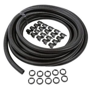 NIGLON 20MM BLACK IP44 FLEXI CONDUIT PACK+GLANDS & LOCKNUTS