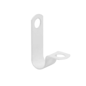 7.5-7.9MM WHITE PVC COATED P-CLIPS (EACH)