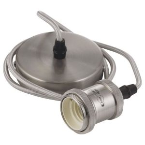 OAKS ANTIQUE CHROME PENDANT SET ES
