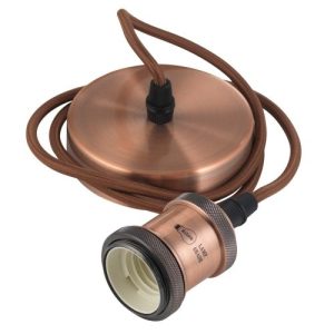 OAKS ANTIQUE COPPER PENDANT SET ES