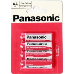 PANASONIC ZINC AA/R6 4PK 1.5V BATT (12)