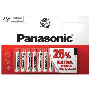 PANASONIC ZINC AAA/R03 10PK 1.5V BATT (20)