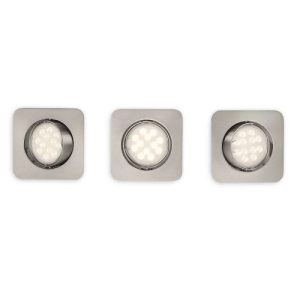 PHILIPS (PK.3) M/CHROME SQUARE LED D/L
