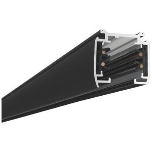 PHOEBE 2MTR 3-CIRCUIT BLACK MAINS TRACK