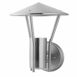 TRI ARM CHROME FINISH WALL LANTERN S/S