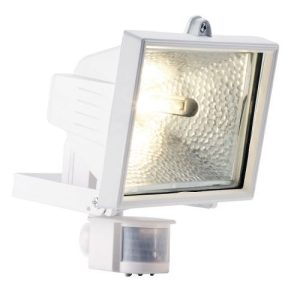 400W/500W (NOT WIRED) WHITE HALOGEN FLOODLIGHT+PIR