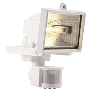 120W/150W WHITE HALOGEN FLOODLIGHT+PIR