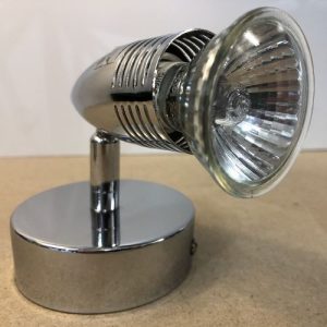 SINGLE GU10 SPOTLIGHT CHROME