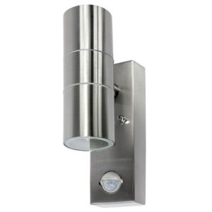 UP/DOWN STAINLESS STEEL WALL LIGHT+PIR