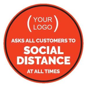 PPE SOCIAL DISTANCE FLOOR SIGN