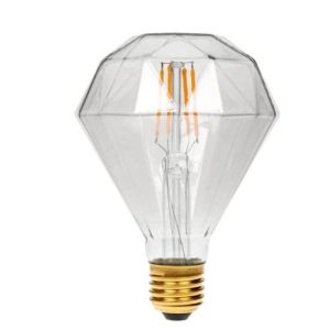 DIAMOND SHAPE LED FILAMENT ES 4W CLEAR DIMMABLE 18