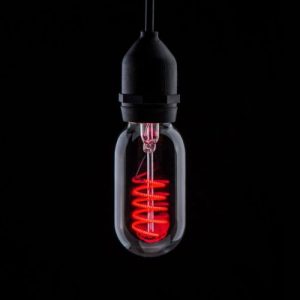 LED T45 4W ES RED FUNKY FILAMENT LAMP