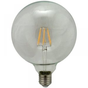 LED FIL G125 6W ES CRACKLE GLAZE DIM EW 2100K
