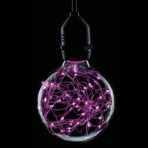 LED G95 GLOBE 1.7W ES POLY STAR MAGENTA