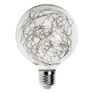 LED G95 GLOBE 1.7W ES POLY STAR RED