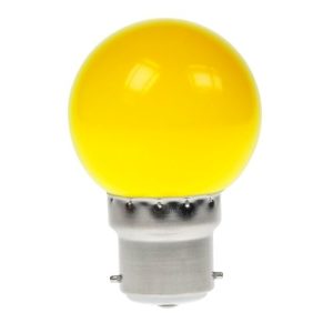 LED GOLFBALL BC 1W YELLOW