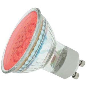 LED GU10 2W 48 CLUSTER RED