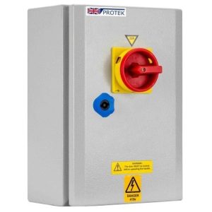 PROTEK 80A 3P+N IP65 METAL SWITCH FUSE