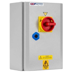 PROTEK 100A 3P+N IP65 METAL SWITCH FUSE