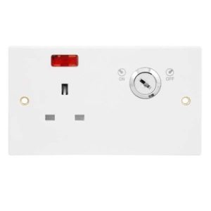 CLICK POLAR SOCKET LOCKABLE 13A 1G DP LOCKABLE SOCKET WTH NEON POLAR