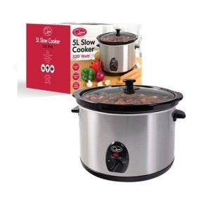 5.0LTR. 320W STAINLESS STEEL SLOW COOKER