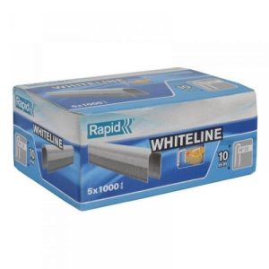 RAPID 28/10 DP WHITE STAPLES (5X1000)