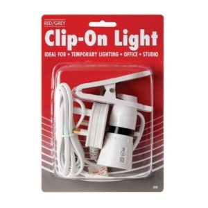 RED/GREY CLIP ON LIGHT