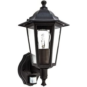 RING 6-SIDED UP/DOWN BLACK WALL LANTERN