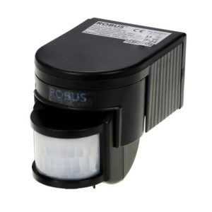 ROBUS MOTION DETECTOR 180' PIR BLK 1KW