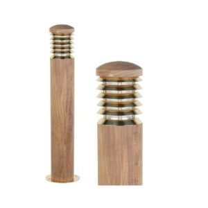ROBUS 3W SQ TEAK WOOD BOLLARD
